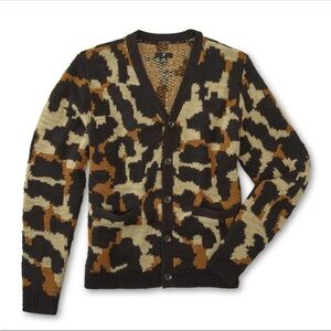 Amplify Men's Cardigan Sweater - Small Camouflage NWT MSRP $55